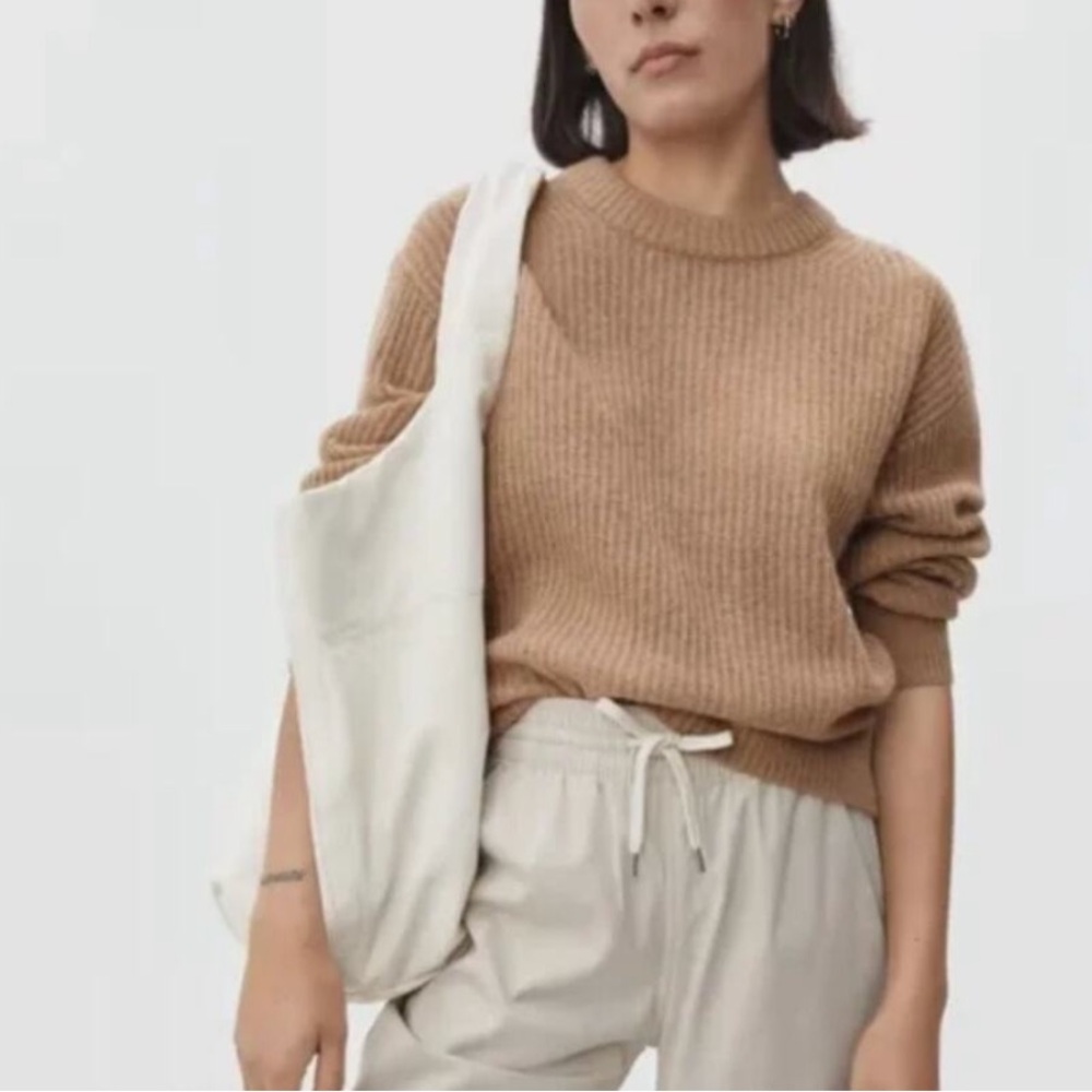 Everlane Alpaca Crew Neck Size Small Sweater in Warm Taupe